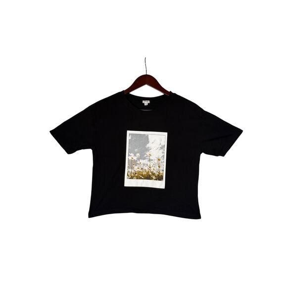 Garage Shirts Bundle (2) Medium Cream/Blk SS Graphic/Ribbed Casual School - Picture 2 of 8